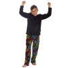 15C670: Boys Plush Top & Super Soft Printed Fleece Lounge Pant- Gaming (9-13 Years)